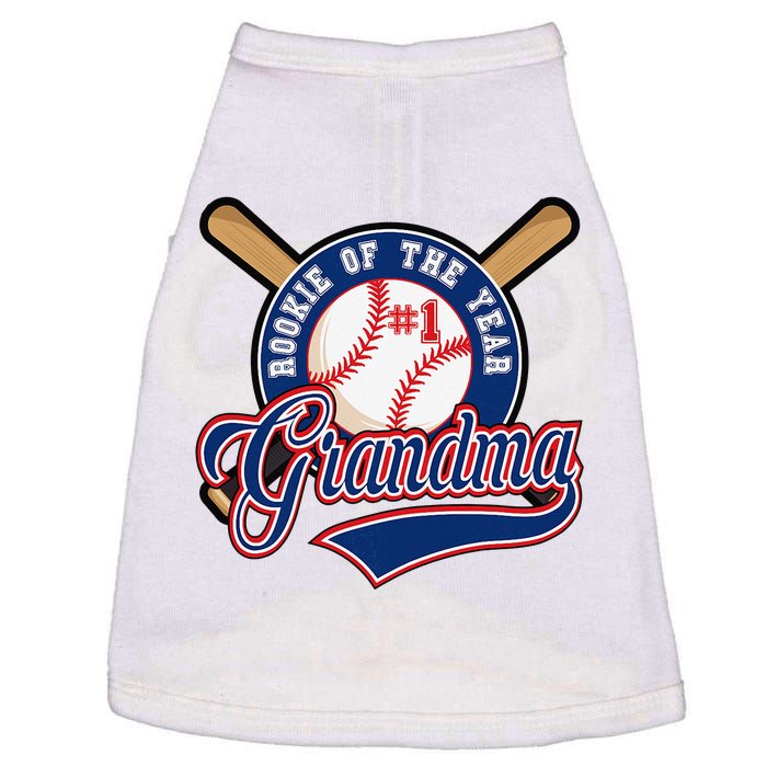 Grandma Rookie of Year 1st Birthday Baseball Theme Matching Doggie Tank