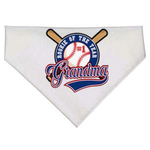 Grandma Rookie of Year 1st Birthday Baseball Theme Matching USA-Made Doggie Bandana