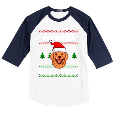 Golden Retriever Owner Ugly Christmas Dog Lover Meaningful Gift Baseball Sleeve Shirt