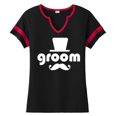 Groom Bachelor Party Ladies Halftime Notch Neck Tee