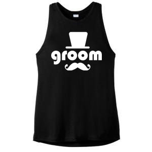 Groom Bachelor Party Ladies PosiCharge Tri-Blend Wicking Tank