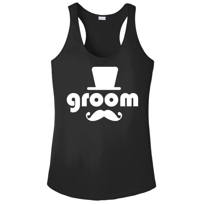 Groom Bachelor Party Ladies PosiCharge Competitor Racerback Tank