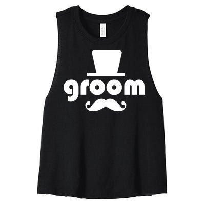 Groom Bachelor Party Women's Racerback Cropped Tank