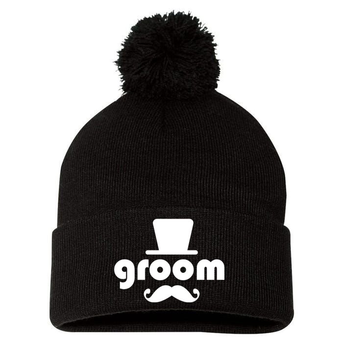 Groom Bachelor Party Pom Pom 12in Knit Beanie