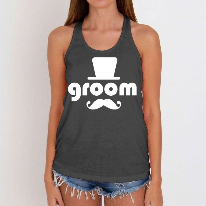 Groom Bachelor Party Women's Knotted Racerback Tank