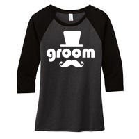 Groom Bachelor Party Women's Tri-Blend 3/4-Sleeve Raglan Shirt