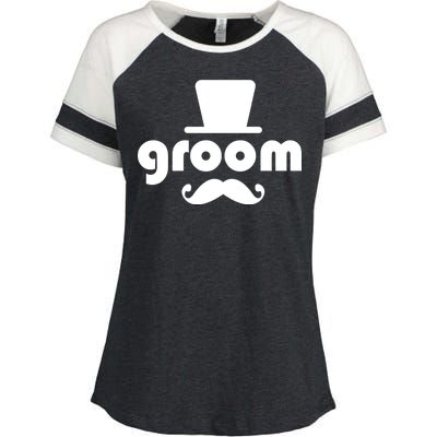 Groom Bachelor Party Enza Ladies Jersey Colorblock Tee