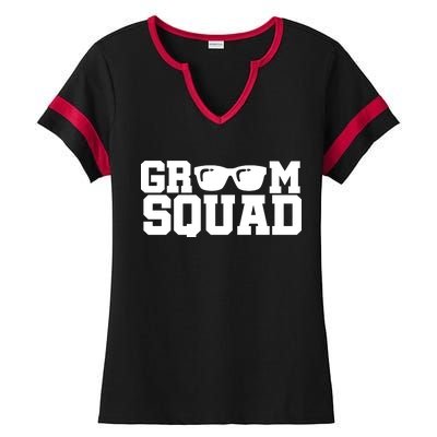 Groom Squad Ladies Halftime Notch Neck Tee