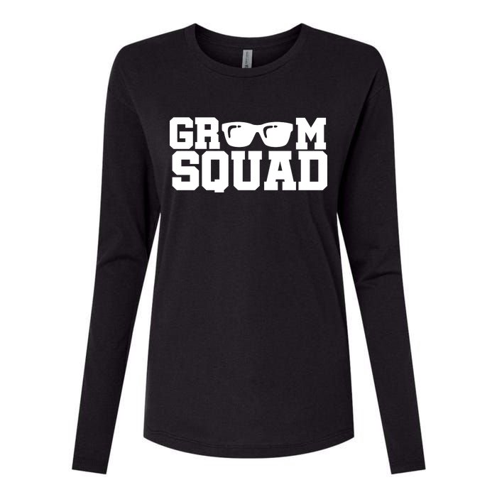 Groom Squad Womens Cotton Relaxed Long Sleeve T-Shirt