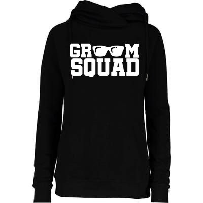 Groom Squad Womens Funnel Neck Pullover Hood