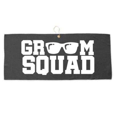 Groom Squad Large Microfiber Waffle Golf Towel