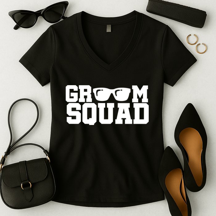 Groom Squad Women's V-Neck T-Shirt