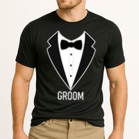 Groom Wedding Tuxedo Cooling Performance Crew T-Shirt