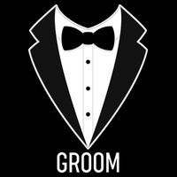 Groom Wedding Tuxedo Flatbill Hat