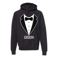 Groom Wedding Tuxedo Premium Hoodie