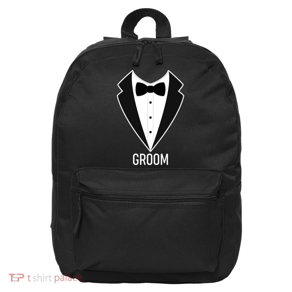 Groom Wedding Tuxedo 16 in Basic Backpack