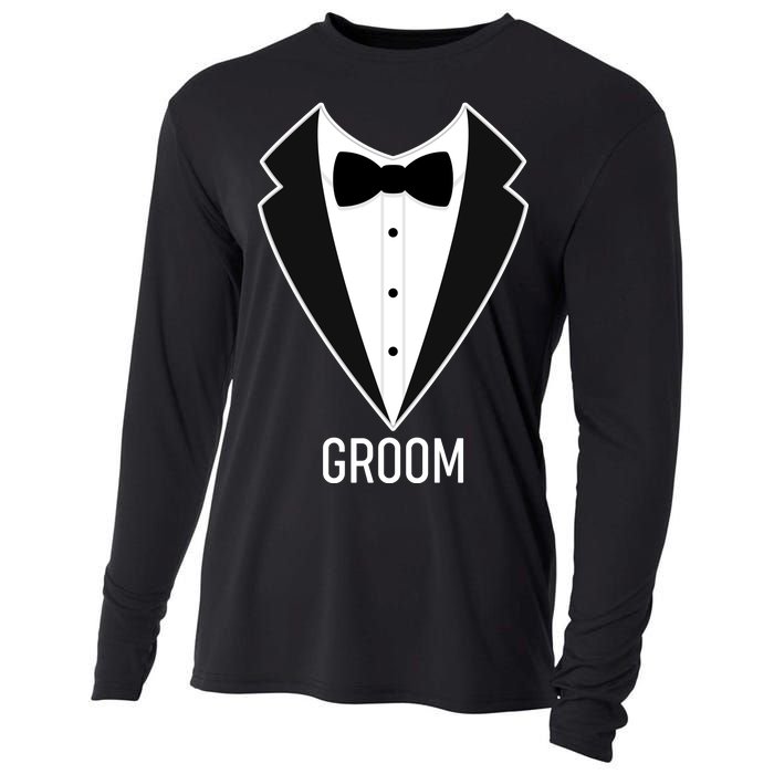 Groom Wedding Tuxedo Cooling Performance Long Sleeve Crew