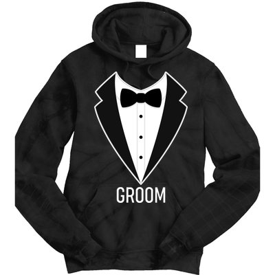 Groom Wedding Tuxedo Tie Dye Hoodie