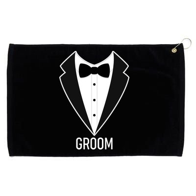 Groom Wedding Tuxedo Grommeted Golf Towel