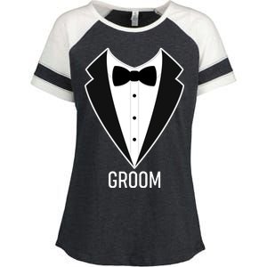 Groom Wedding Tuxedo Enza Ladies Jersey Colorblock Tee