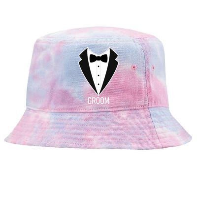 Groom Wedding Tuxedo Tie-Dyed Bucket Hat