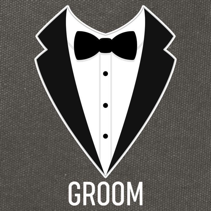 Groom Wedding Tuxedo Cotton Canvas Backpack