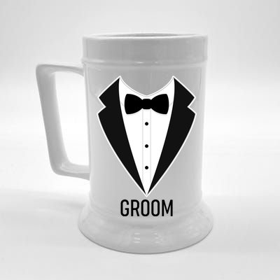 Groom Wedding Tuxedo Beer Stein