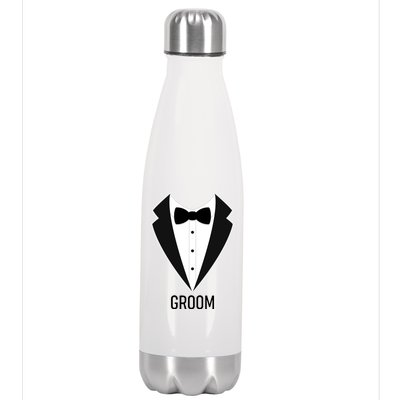 Groom Wedding Tuxedo Stainless Steel Insulated Water Bottle