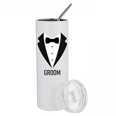 Groom Wedding Tuxedo Stainless Steel Tumbler