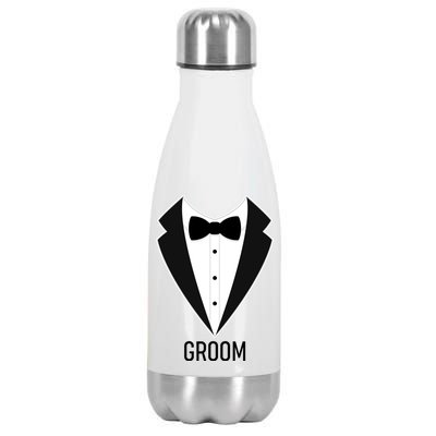 Groom Wedding Tuxedo Stainless Steel Insulated Water Bottle