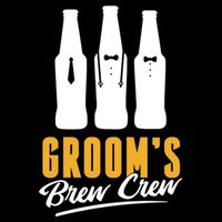 Grooms Brew Crew Stripe Pom Pom Beanie