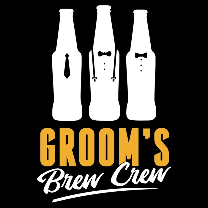 Grooms Brew Crew Stripe Pom Pom Beanie