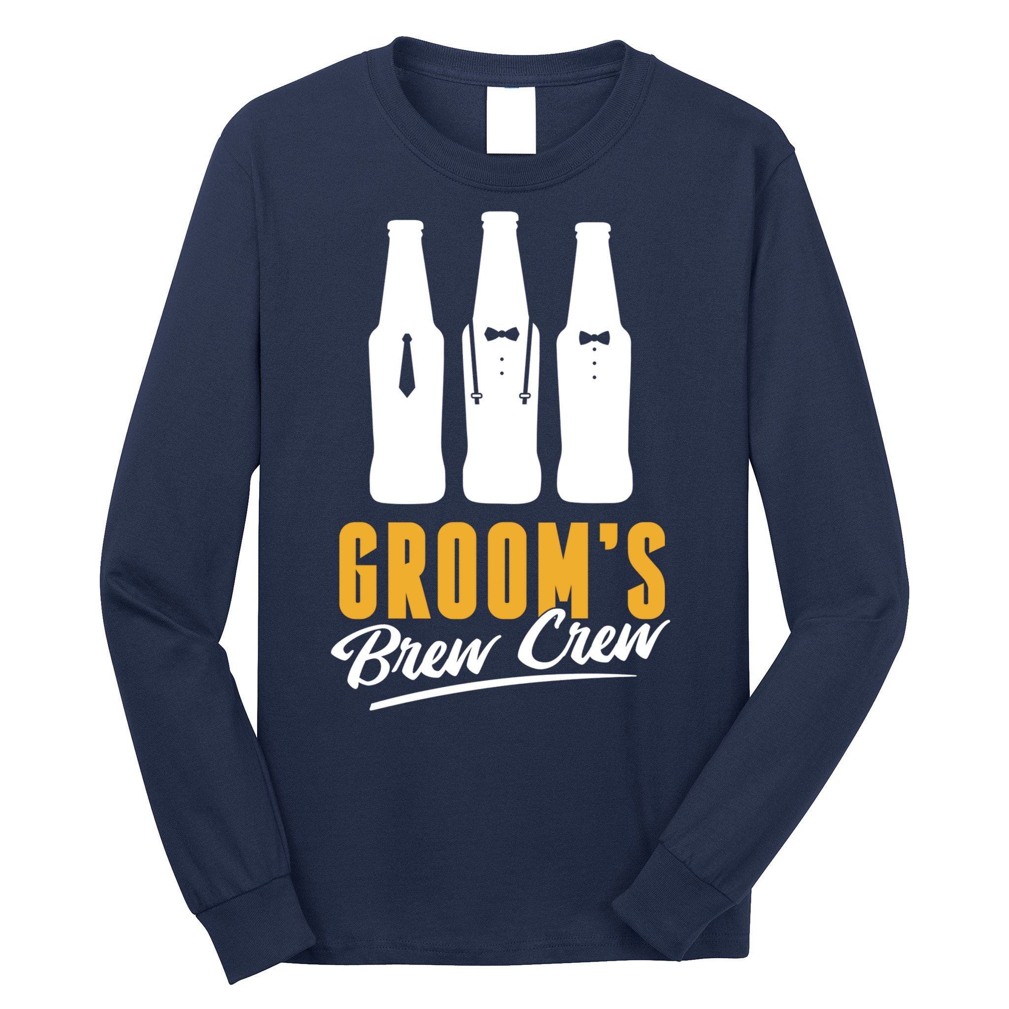 Grooms Brew Crew Long Sleeve Shirt