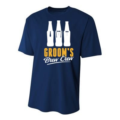 Grooms Brew Crew Youth Performance Sprint T-Shirt