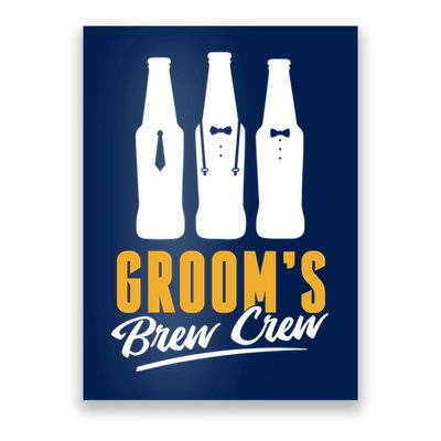 Grooms Brew Crew Poster