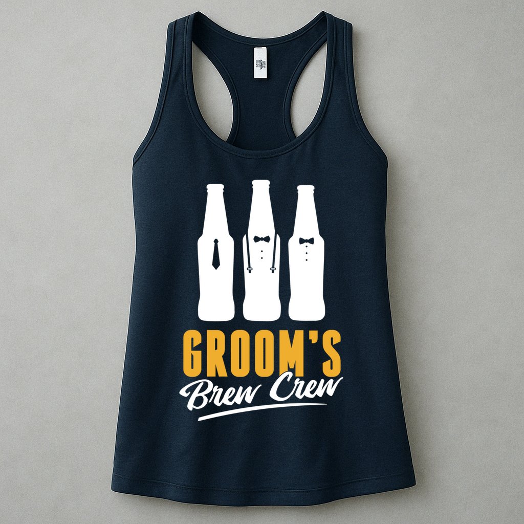 Grooms Brew Crew Womens Tank Top