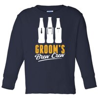 Grooms Brew Crew Toddler Long Sleeve Shirt