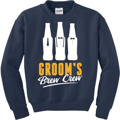 Grooms Brew Crew Kids Sweatshirt