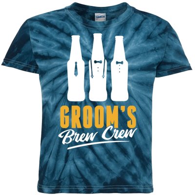 Grooms Brew Crew Kids Tie-Dye T-Shirt