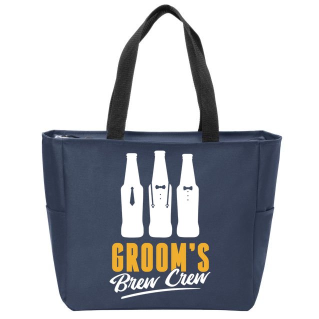 Grooms Brew Crew Zip Tote Bag