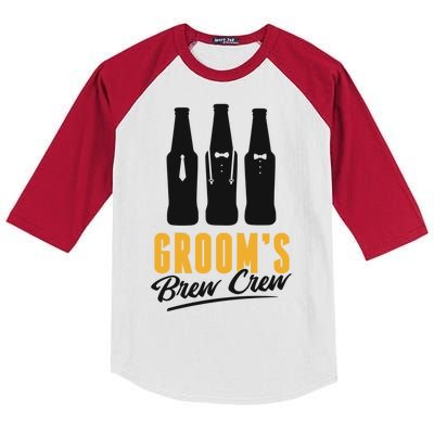 Grooms Brew Crew Kids Colorblock Raglan Jersey