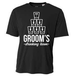 Grooms Drinking Teem Glass Cooling Performance Crew T-Shirt