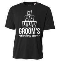 Grooms Drinking Teem Glass Cooling Performance Crew T-Shirt