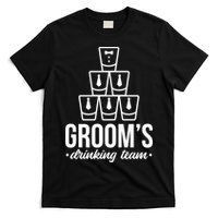 Grooms Drinking Teem Glass T-Shirt