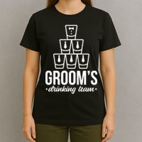 Grooms Drinking Teem Glass T-Shirt