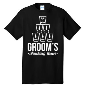 Grooms Drinking Teem Glass Tall T-Shirt