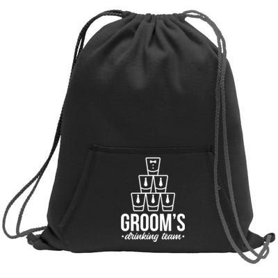 Grooms Drinking Teem Glass Sweatshirt Cinch Pack Bag