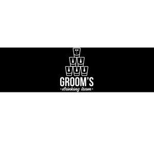 Grooms Drinking Teem Glass Bumper Sticker