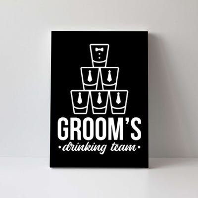 Grooms Drinking Teem Glass Canvas