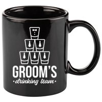 Grooms Drinking Teem Glass 11oz C Handle Ceramic Mug